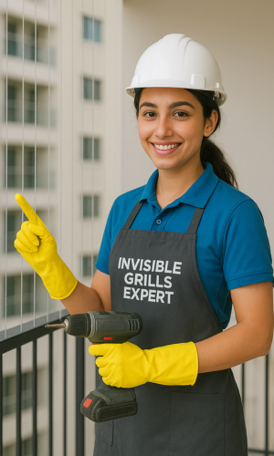 Balcony safety nets and pigeon protection installation in Bangalore